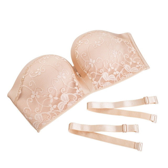Sexy Women Low-cut Underwear Lingerie Strapless Bra