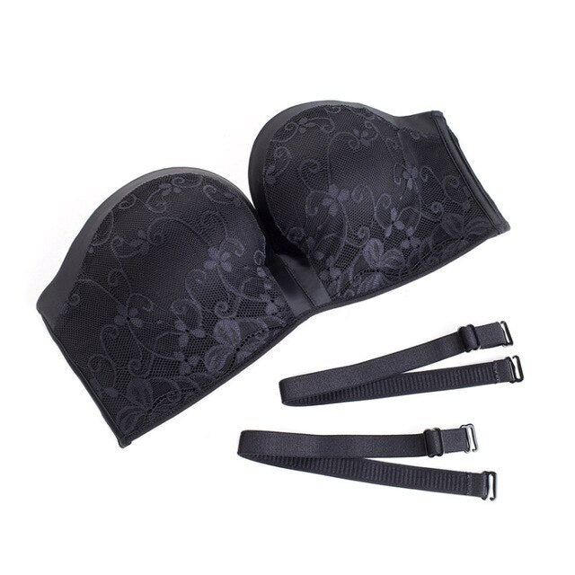 Sexy Women Low-cut Underwear Lingerie Strapless Bra